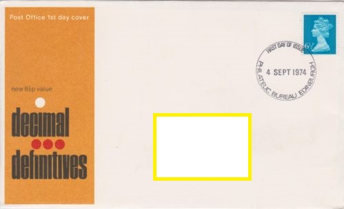 1974 GB - FDC - 6½p Changed Definitive (Addressed)